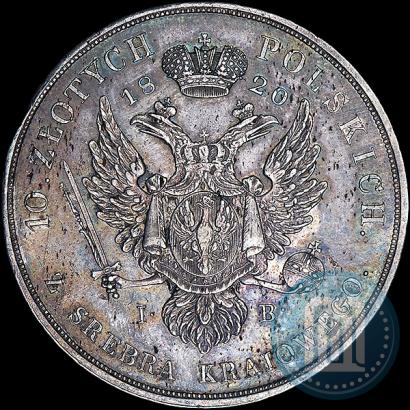 Picture 10 złotych 1820 year IB 