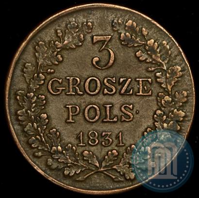 Picture 3 grosze 1831 year KG "Polish uprising"