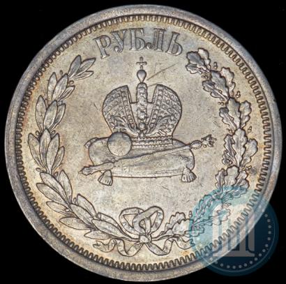 Picture 1 rouble 1883 year ЛШ "On the Coronation of Emperor Alexander III"