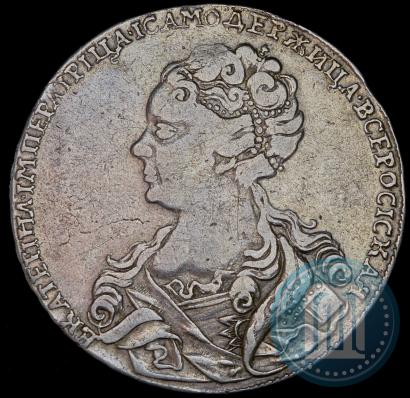 Picture 1 rouble 1726 year  "Moscow type, portrait turned to the left"