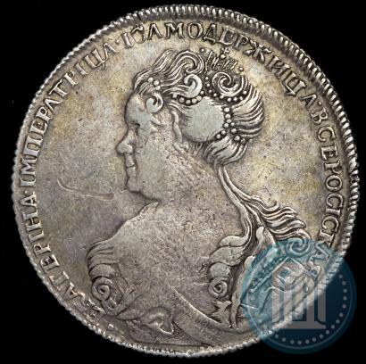 Picture 1 rouble 1726 year СПБ "Petersburg type, portrait turned to the left"