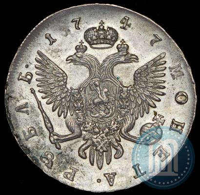 Фото 1 рубль 1747 года СПБ 