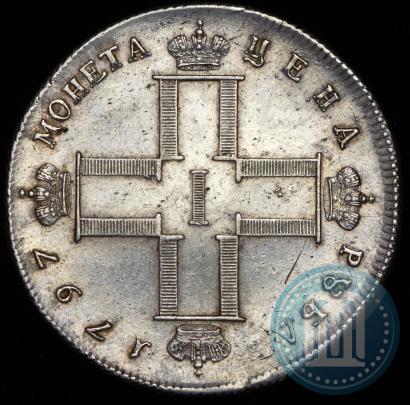 Фото 1 рубль 1797 года СМ-ФЦ "Утяжеленный"