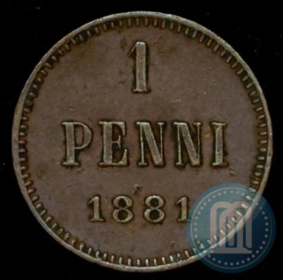 Picture 1 penni 1881 year  
