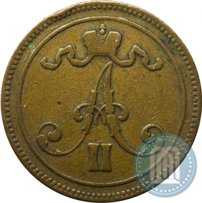 Picture 10 pennia 1866 year  