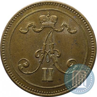 Picture 10 pennia 1867 year  