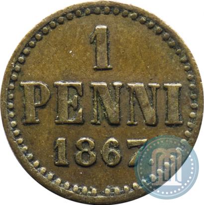Picture 1 penni 1867 year  