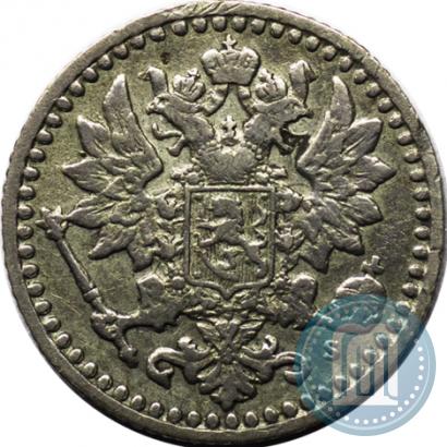 Фото 25 пенни 1869 года S 