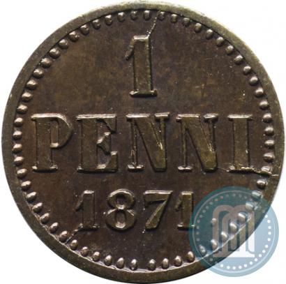 Picture 1 penni 1871 year  