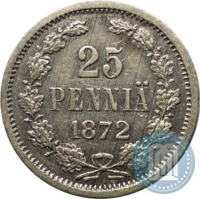 Picture 25 pennia 1872 year S 