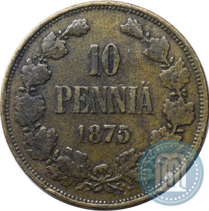 Picture 10 pennia 1875 year  