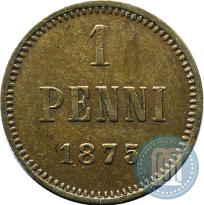Picture 1 penni 1875 year  