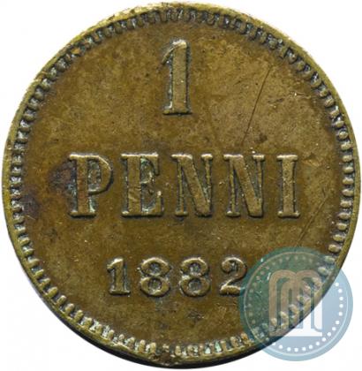 Фото 1 пенни 1882 года  