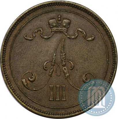 Фото 10 пенни 1891 года  