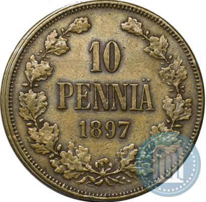 Picture 10 pennia 1897 year  