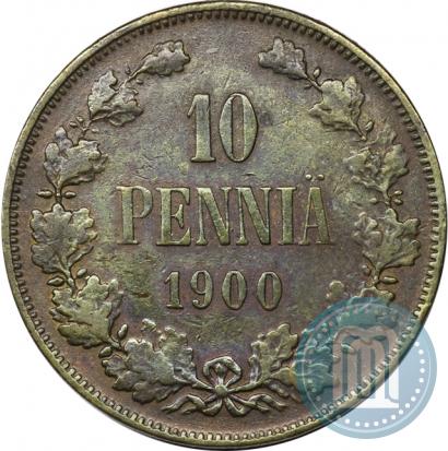 Picture 10 pennia 1900 year  