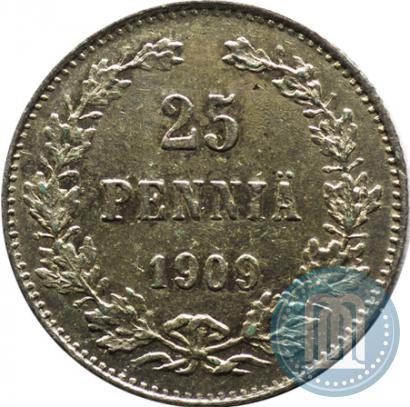 Picture 25 pennia 1909 year L 