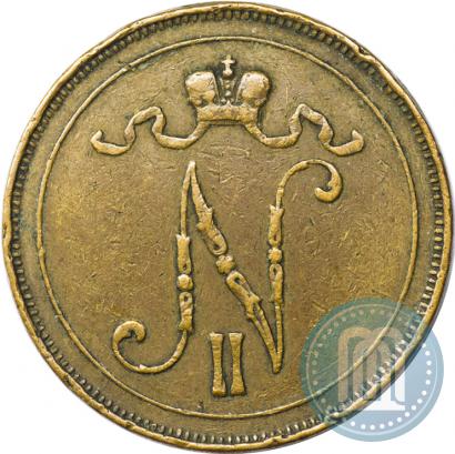 Picture 10 pennia 1909 year  