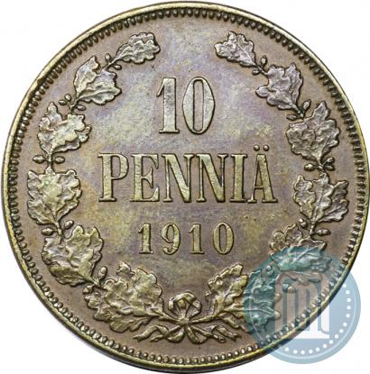 Picture 10 pennia 1910 year  