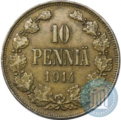 Picture 10 pennia 1914 year  