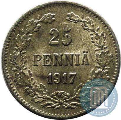 Picture 25 pennia 1917 year S 