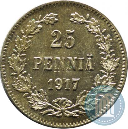 Picture 25 pennia 1917 year S 
