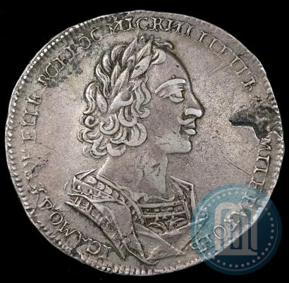Фото 1 рубль 1723 года  "Портрет в античных доспехах"