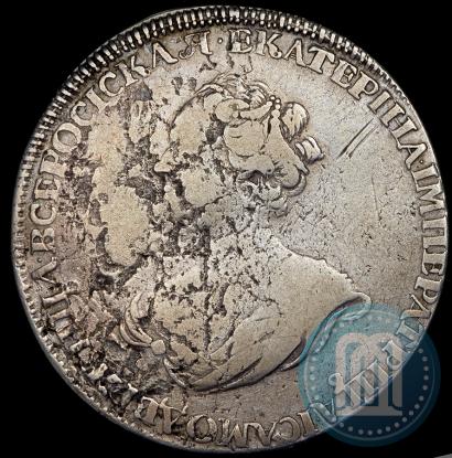 Picture 1 rouble 1725 year  "Mourning rouble"