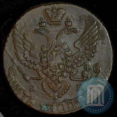 Picture 5 kopecks 1791 year ЕМ 
