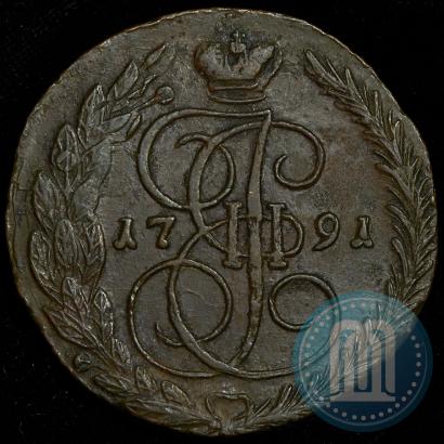 Picture 5 kopecks 1791 year ЕМ 