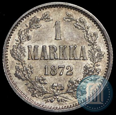 Picture 1 markka 1872 year S 
