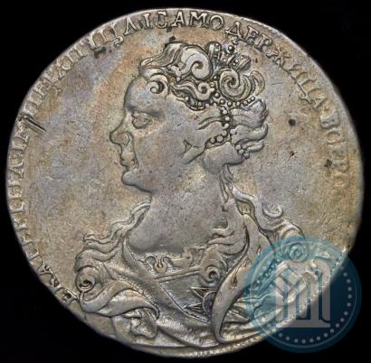 Фото 1 рубль 1726 года  "Московский тип, портрет влево"