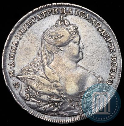 Picture 1 rouble 1737 year  "Portrait by Gedlinger"