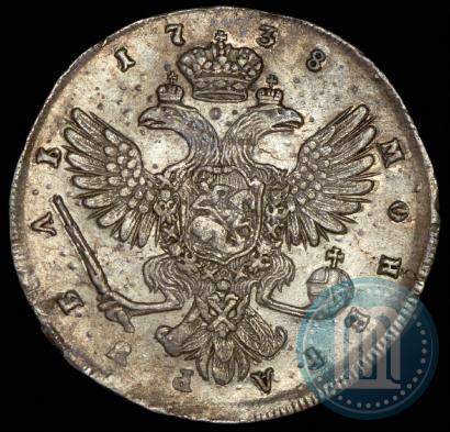 Picture 1 rouble 1738 year СПБ "Petersburg type"