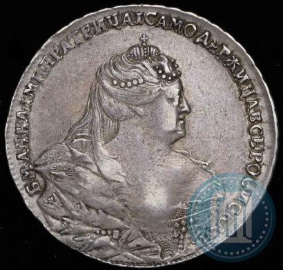 Picture 1 rouble 1740 year  "Moscow type"