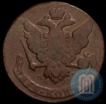 Фото 5 копеек 1758 года ММ 
