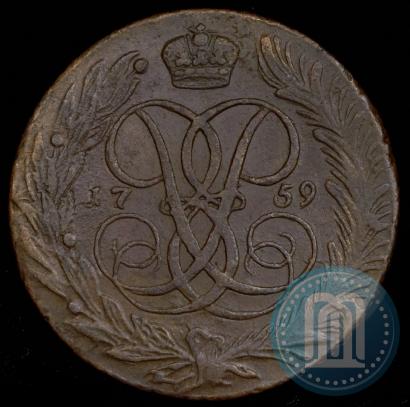 Фото 5 копеек 1759 года  