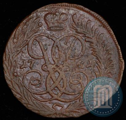 Picture 2 kopecks 1761 year  "Nominal under St. George"