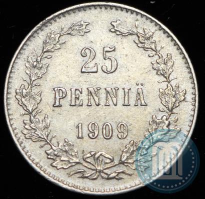 Picture 25 pennia 1909 year L 