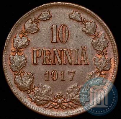 Picture 10 pennia 1917 year  