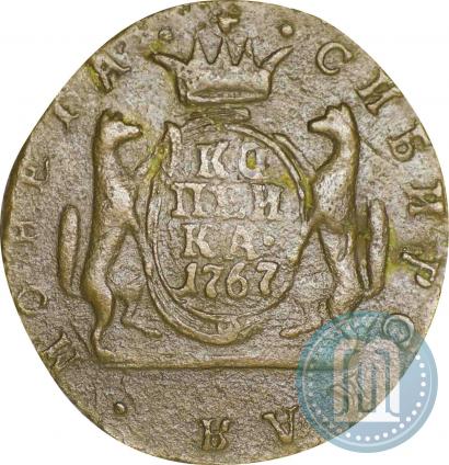 Picture 1 kopeck 1767 year  