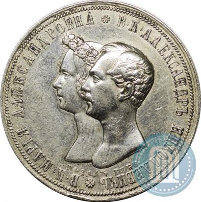 Picture 1 rouble 1841 year СПБ-НГ "In the memory of the wedding of the crown prince"