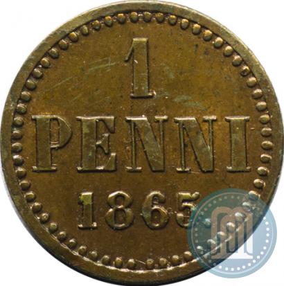 Picture 1 penni 1865 year  