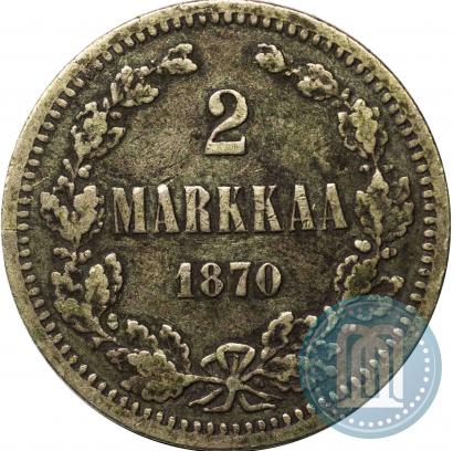 Picture 2 markkaa 1870 year S 