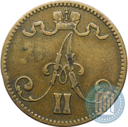 Picture 5 pennia 1870 year  