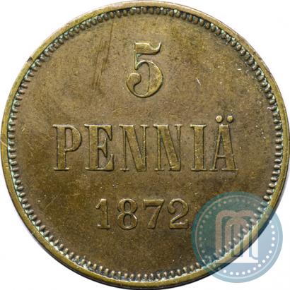 Фото 5 пенни 1872 года  