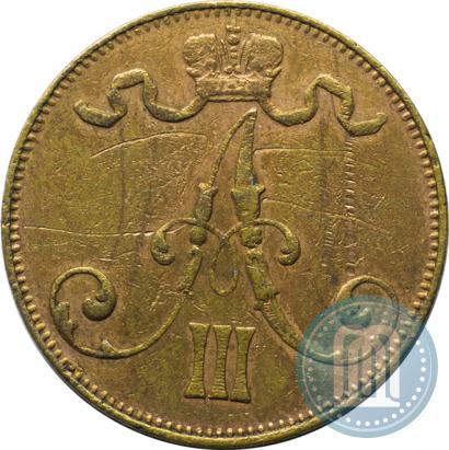 Picture 5 pennia 1888 year  