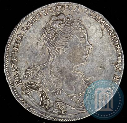 Picture 1 rouble 1726 year  "Moscow type, portrait turned to the right"