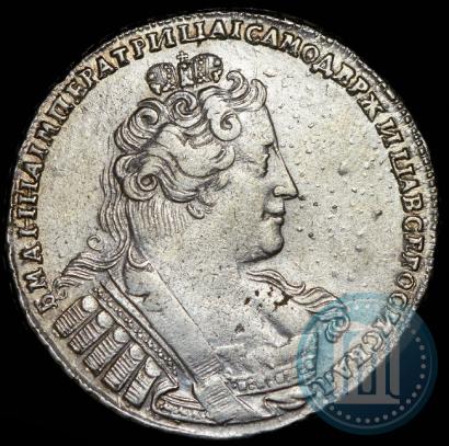 Фото 1 рубль 1734 года  "Тип 1732 года"