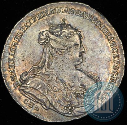 Picture Poltina 1738 year СПБ "Petersburg type"